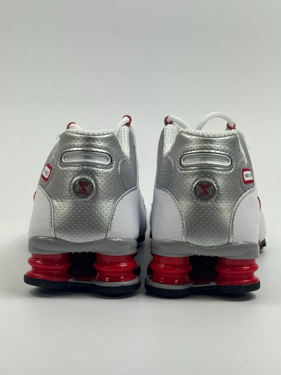 Nike Shox NZ \'White Red Metallic Silver\' 378341-104 Multi Size main image 12